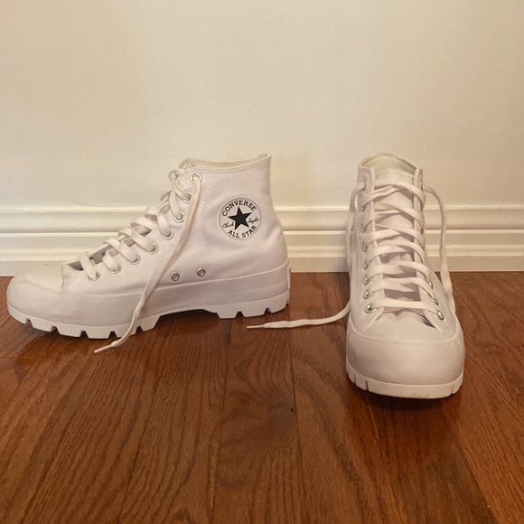 White Converse high tops - Picture 2 of 4